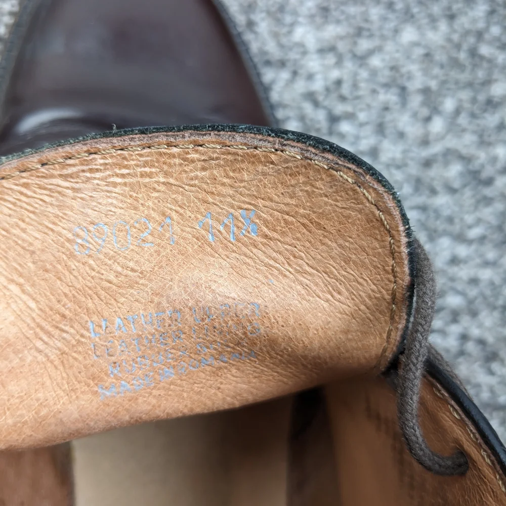 J Crew Chukka Boots Leather Ankle Brown Mens Size 11.5 89021 Romania Made